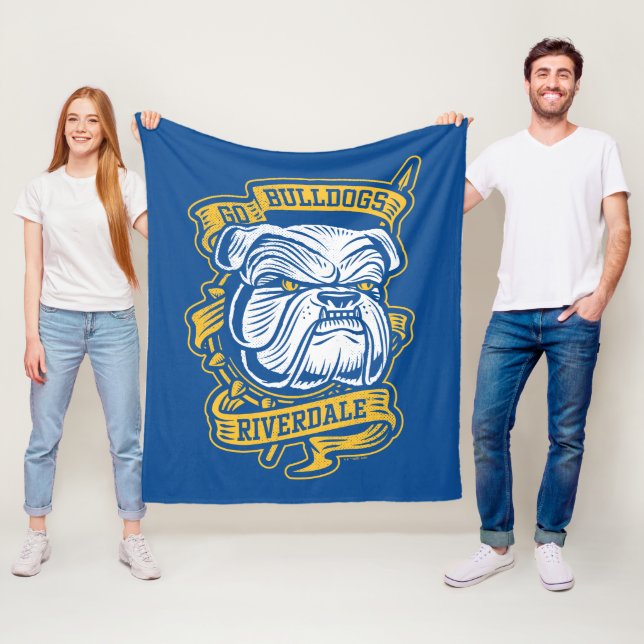 Go Bulldogs - Riverdale Mascot Banner Fleecedecke (Beispiel)