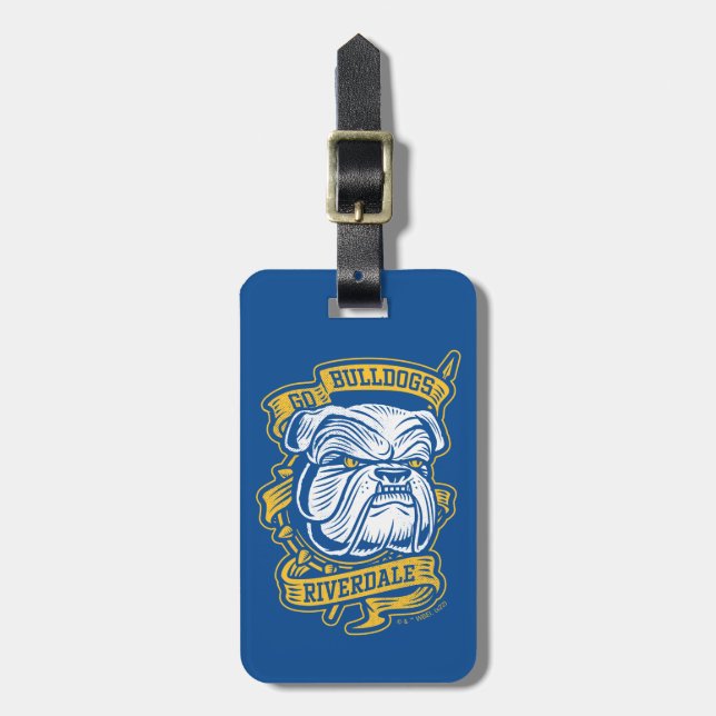 Go Bulldogs - Riverdale Mascot Banner Gepäckanhänger (Vorderseite vertikal)