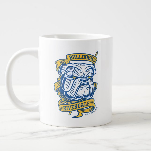 Go Bulldogs - Riverdale Mascot Banner Jumbo-Tasse (Links)
