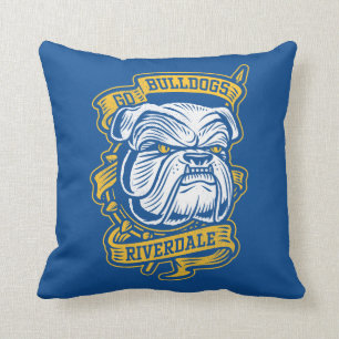 Go Bulldogs - Riverdale Mascot Banner Kissen