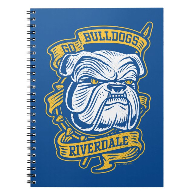 Go Bulldogs - Riverdale Mascot Banner Notizblock (Vorderseite)