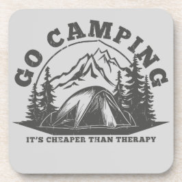 Go Camping billiger als Therapiewitterungsangebot Getränkeuntersetzer