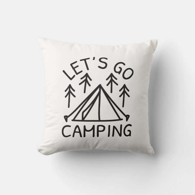 Go-Camping lassend Kissen (Vorderseite)