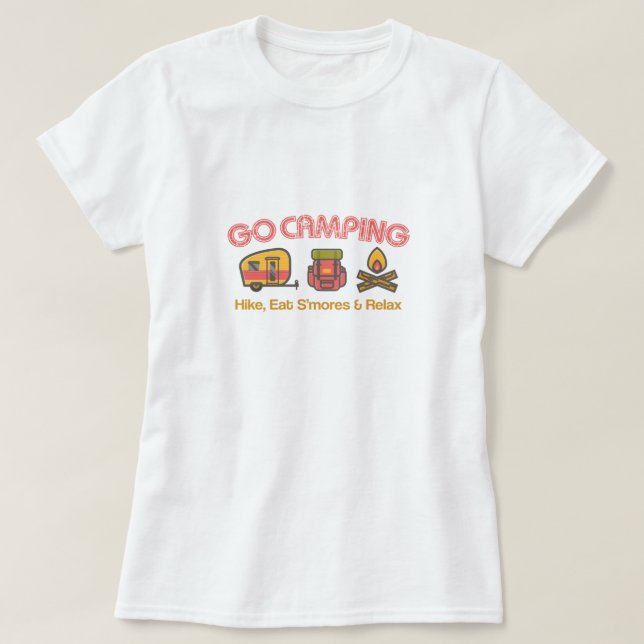Go Camping T-Shirt de base pour femmes (Design devant)