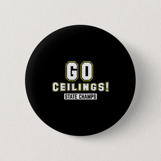 Go Ceilings Ceiling Fan Funny Halloween Costume Sh Button (Vorderseite)