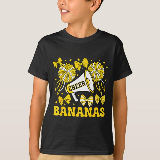 Go Cheer Bananas School Srts Fan Team Srit Name  T-Shirt (Vorderseite)