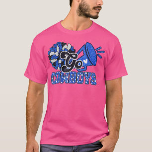 Go Cheer Blue Funny Cowboys Name T-Shirt
