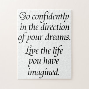 Go confidently promoaging life Quote Schwierigkeit