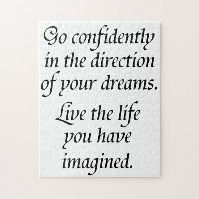Go confidently promoaging life Quote Schwierigkeit (Vertikal)