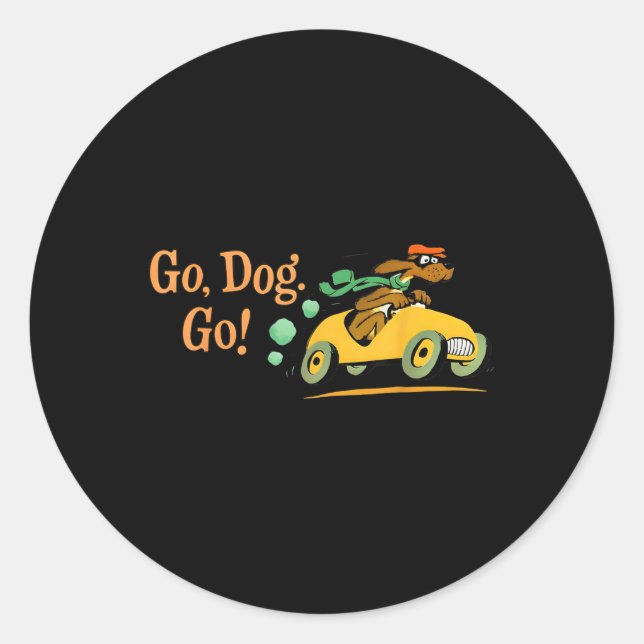 Go Dog Go Kostüm T - Shirt.png Runder Aufkleber (Vorderseite)