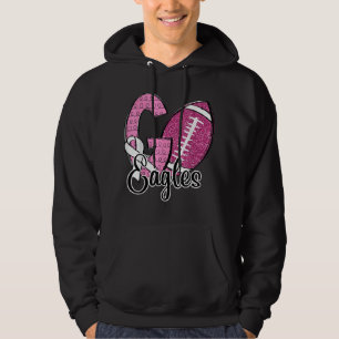 Go Eagles School Sports Fan Spirit Breast Cancer A Hoodie