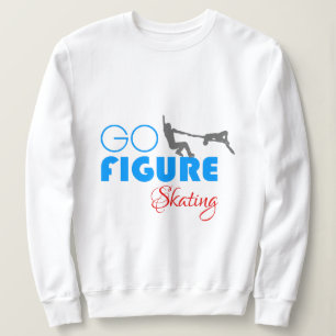 Go Figure Skaten lustig schön Sweatshirt