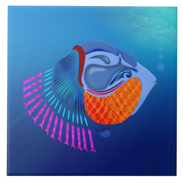 Go Fish Fliese (Vorderseite)