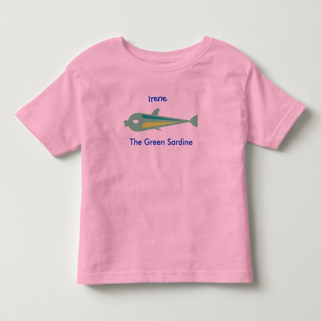 Go Fish_Irene The Green Sardine Kleinkind T-shirt (Vorderseite)