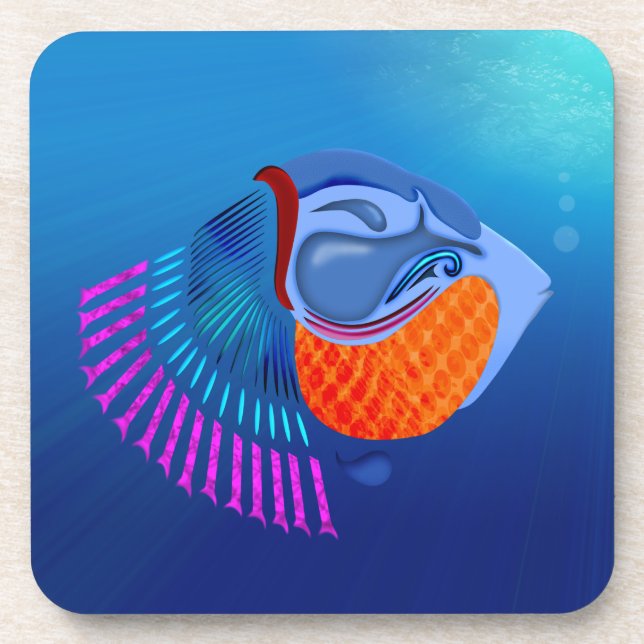 Go Fish Untersetzer (Vorderseite)