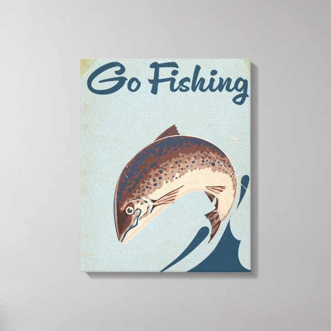 Go Fishing Leinwanddruck (Vorderseite)