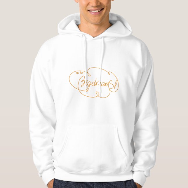 Go for BIG DREAMS - Bold Cloud S Hoodie (Vorderseite)