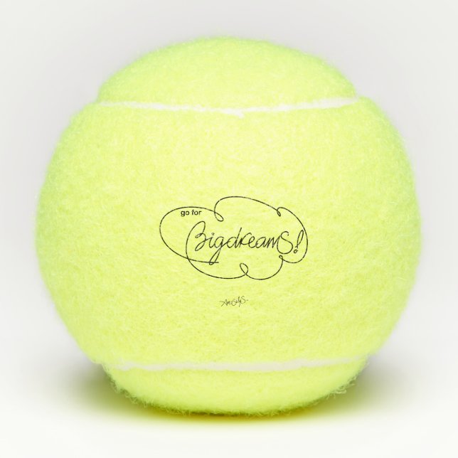 Go for BIG DREAMS - Bold Cloud S Tennis Ball (Vorderseite)