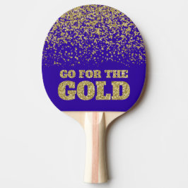 Go for Gold Glitzer Lila Tischtennis Schläger