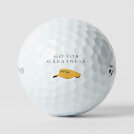 'Go For Greatness' Confidence Ambition Motivation  Golfball