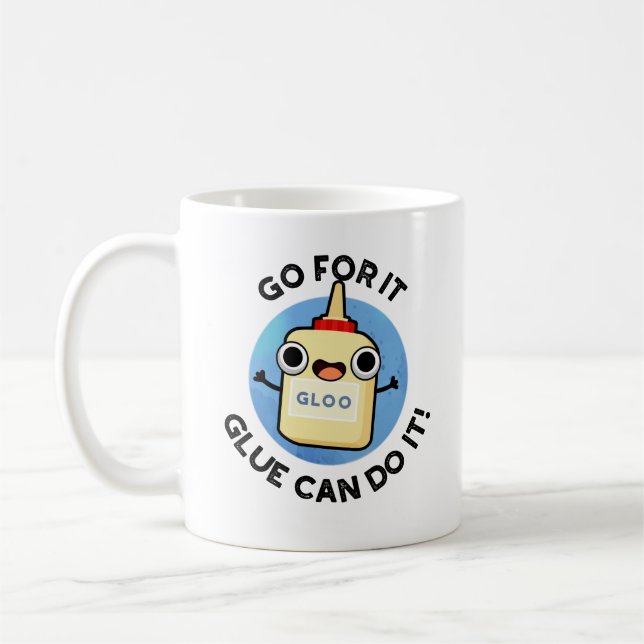 Go for it Leim kann es lustige Kleber Puppe machen Kaffeetasse (Links)