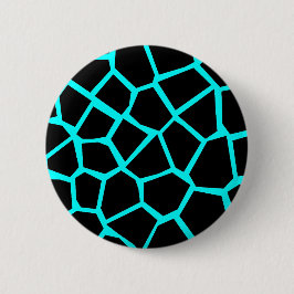 Go Giraffe - Cyan Blue Button