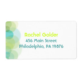 GO GREEN Bar Bat Mitzvah Einladung Label