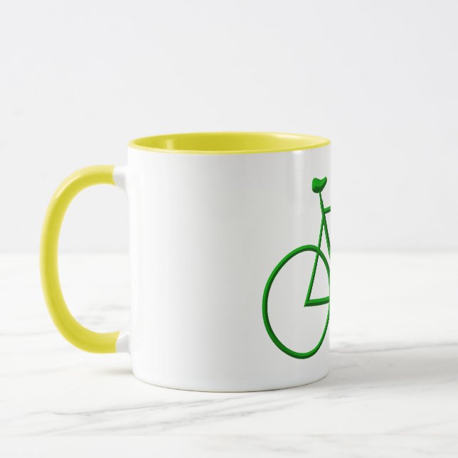 Go Green Bicycle Tasse (Links)