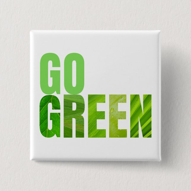 Go Green Button (Vorderseite)