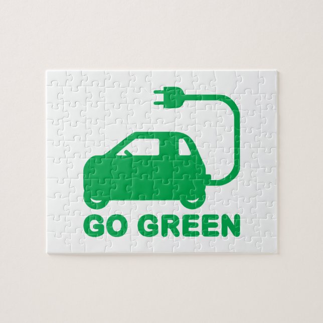 Go Green ~ Drive Electric Cars (Horizontal)