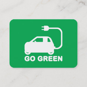 Go Green ~ Drive Electric Cars Visitenkarte