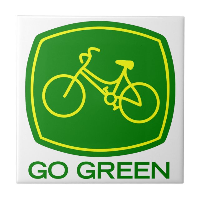 Go Green Fliese (Vorderseite)