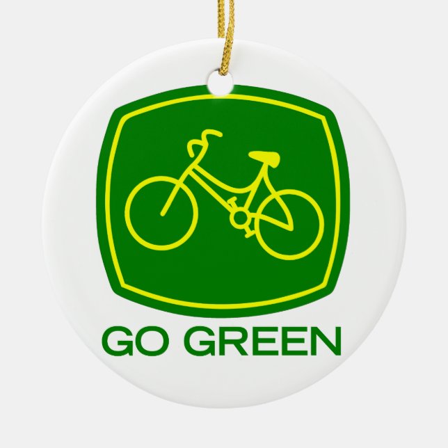 Go Green Keramikornament (Vorne)