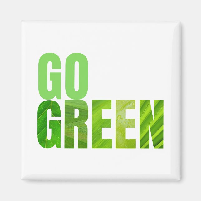 Go Green Magnet (Vorne)