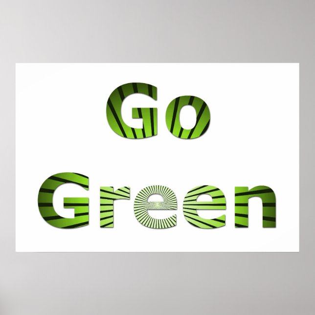 Go Green Poster (Vorne)