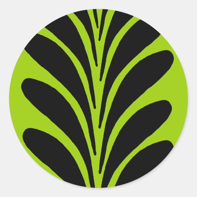 Go Green Runder Aufkleber (Vorderseite)