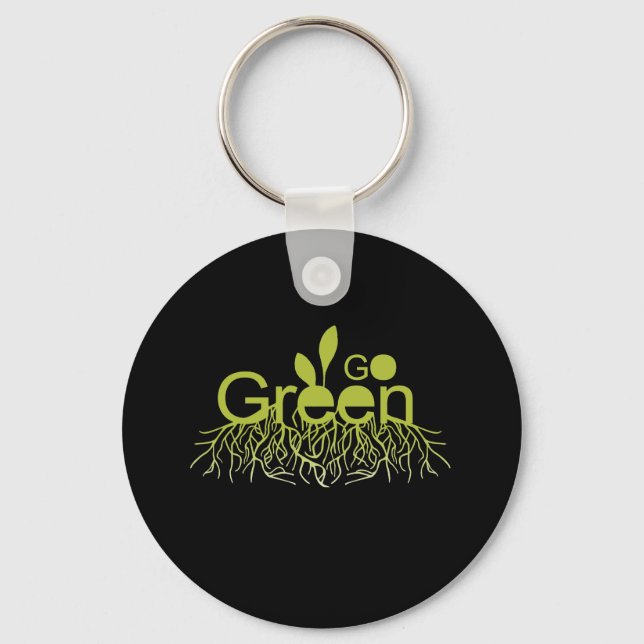 Go Green Schlüsselanhänger (Vorderseite)
