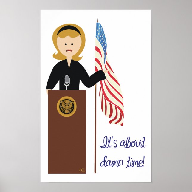 Go Hillary Poster (Vorne)