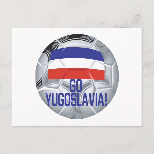 Go Jugoslawien Postkarte (Vorderseite)