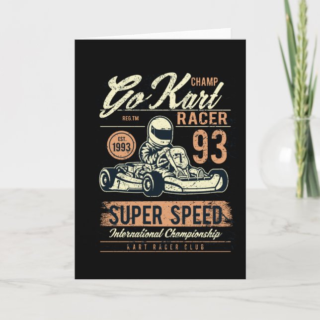 Go Kart Karte (Vorderseite)