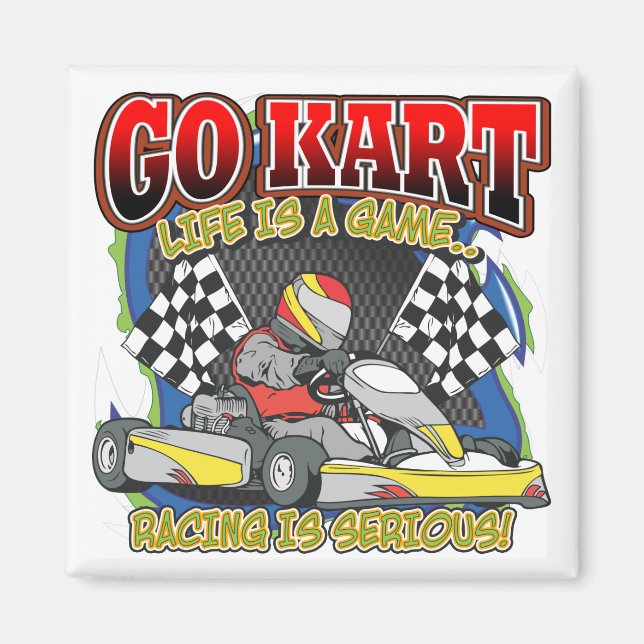 Go Kart Life Magnet (Vorne)