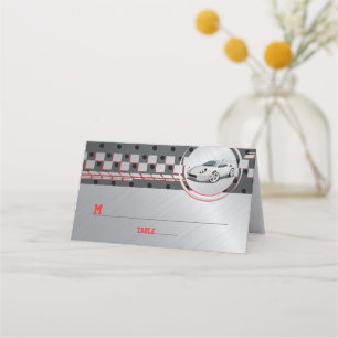 Go-Kart Race Car Racing Bar Mitzvah Platzkarte