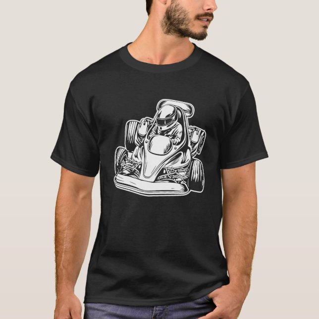 Go Kart Racer Race  Karting T-Shirt (Vorderseite)