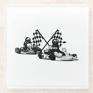 Go Kart Racers Glasuntersetzer
