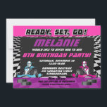 Go Kart Racing Car Geburtstagsparty Einladung<br><div class="desc">Feiern Sie mit dieser phantastischen Go-Kart-Geburtstagseinladung Ihren kleinen Rennfahrer zum Geburtstag! Diese Einladung bietet ein farbenfrohes Design mit Go-Karts, karierten Fahnen, Reifen und prämierten Trophäen. Sie können die Einladung mit dem Namen und dem Alter Ihres Kindes und allen Party-Details anpassen. Diese Einladung ist ideal, um Ihrem Go Kart-Party Spaß und...</div>