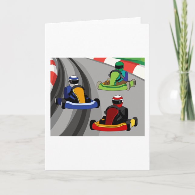 Go-Kart Racing Kart Race Kartor Karte (Vorderseite)