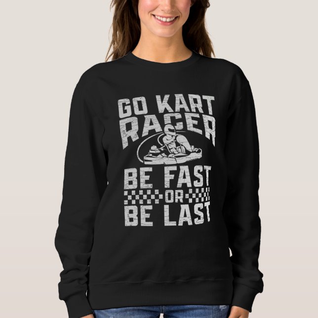 Go Kart Racing Karting Sweatshirt (Vorderseite)