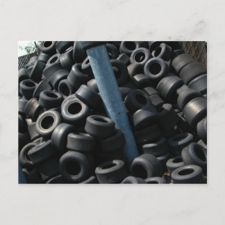 Go Kart Tires Postcard Postkarte