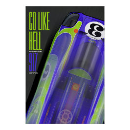 Go like Hell 917 Hippie Poster