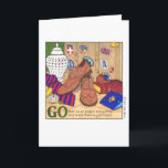 Go Make Disciples Birthday Card Karte<br><div class="desc">Say thank you to the man who has worked hard and traveled far with this charming card featuring Matthew 28:19. Customize the message to say just what you want and personalize with any name.</div>
